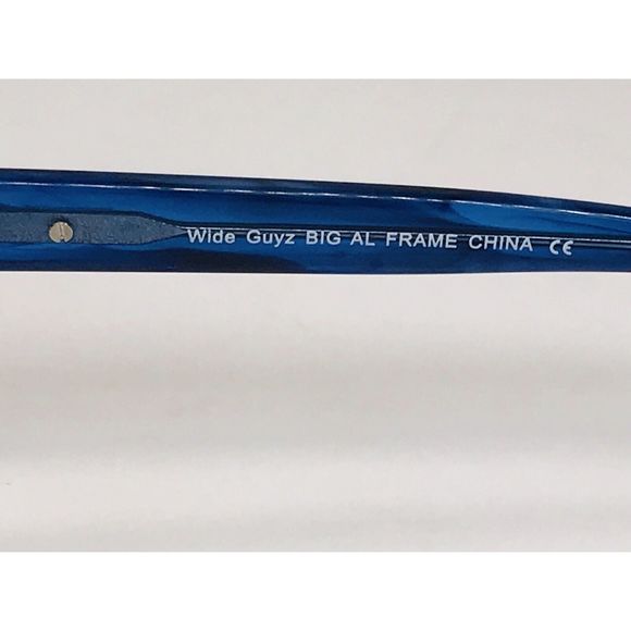 New Wide Guyz Blue Marble BIG AL Eyeglasses 58mm for The Stylish Large Man - Picture 10 of 11